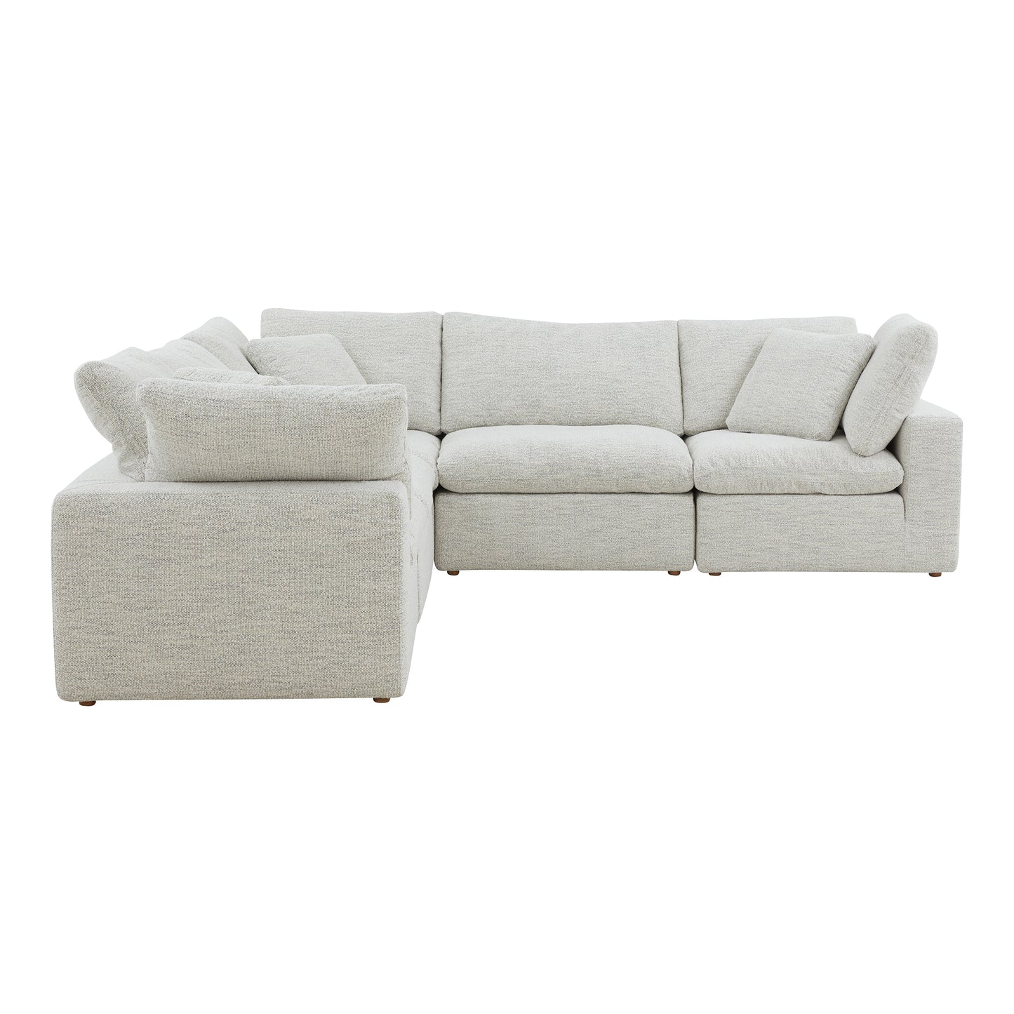 Terra Condo Classic L-Shaped Modular Sectional Coastside Sand by Moe's Home