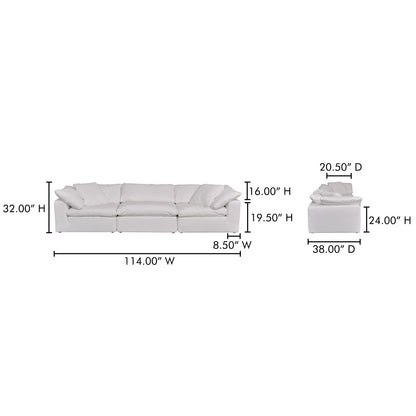 Terra Modular Sofa Cream White