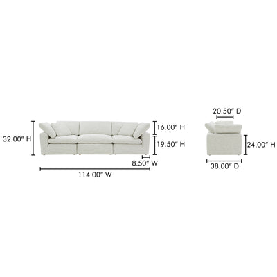 Terra Modular Sofa Coastside Sand by Moe's Home