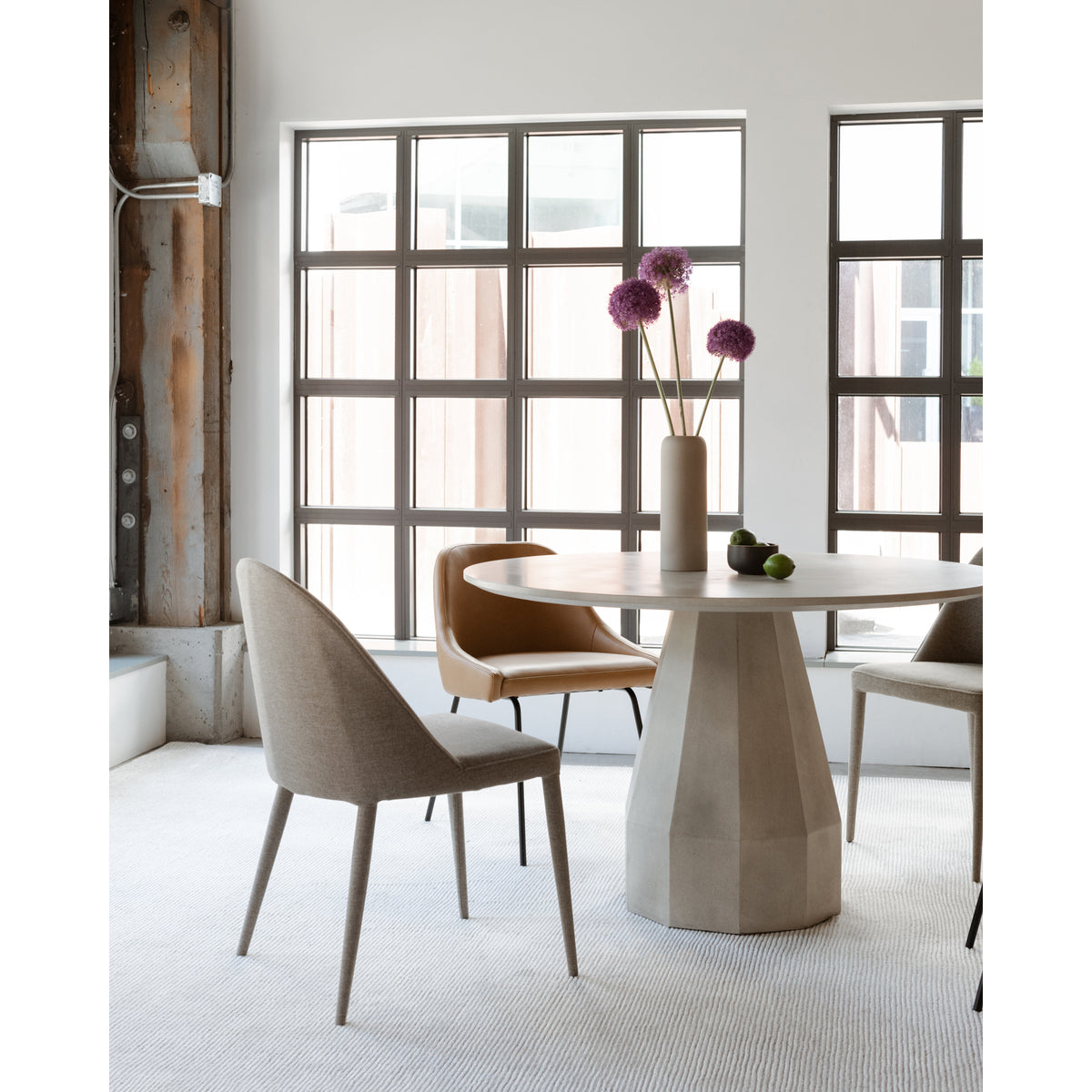 Burton Dining Chair Light Grey - Set Of Two by Moe's Home