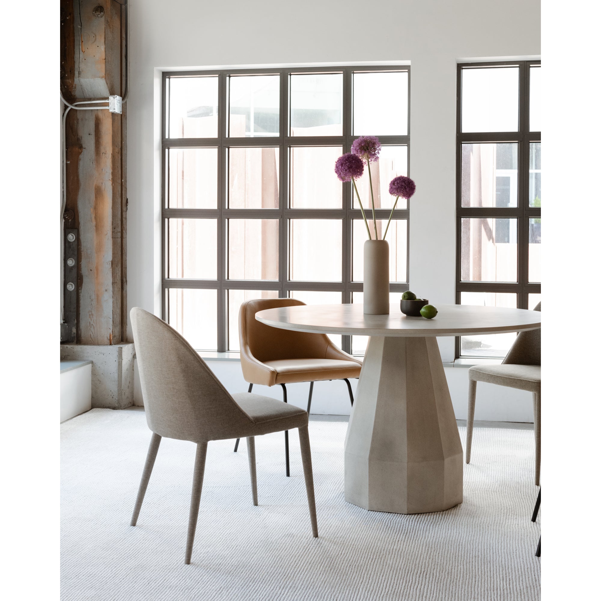 Burton Dining Chair Light Grey - Set Of Two by Moe's Home