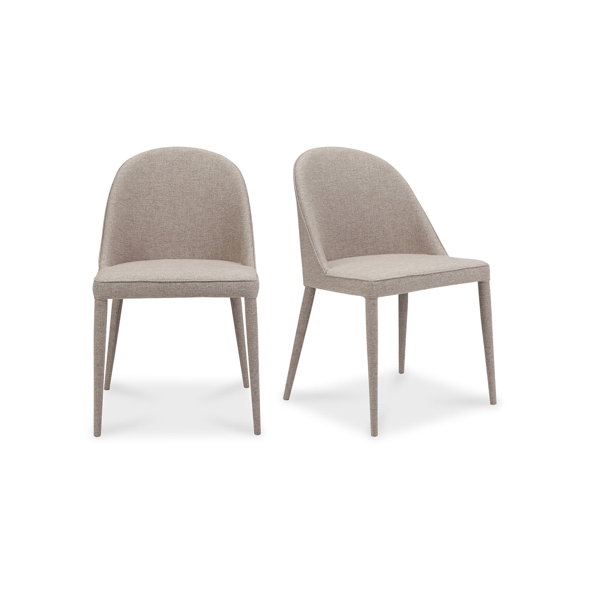 Burton Dining Chair Light Grey - Set Of Two by Moe's Home