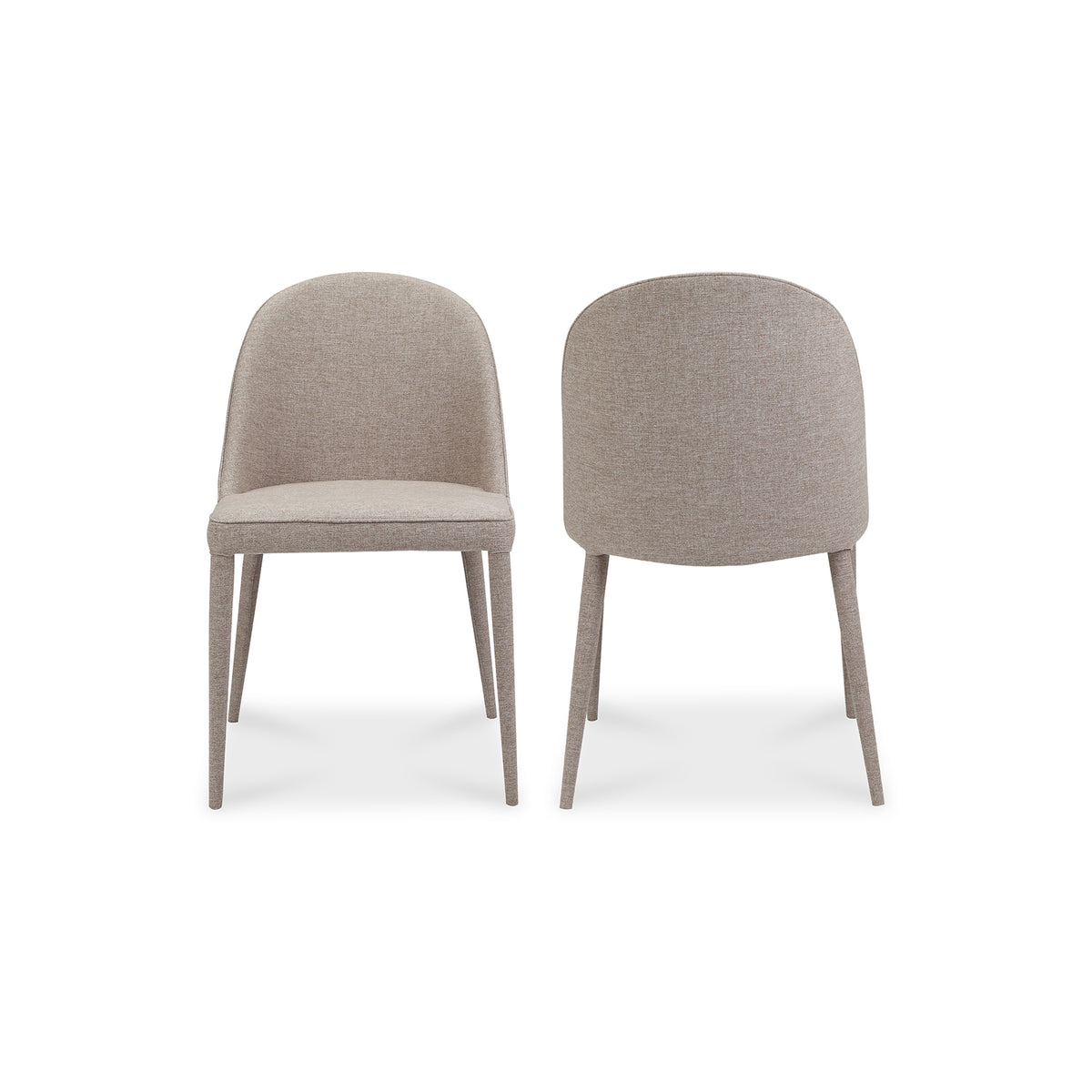 Burton Dining Chair Light Grey - Set Of Two by Moe's Home
