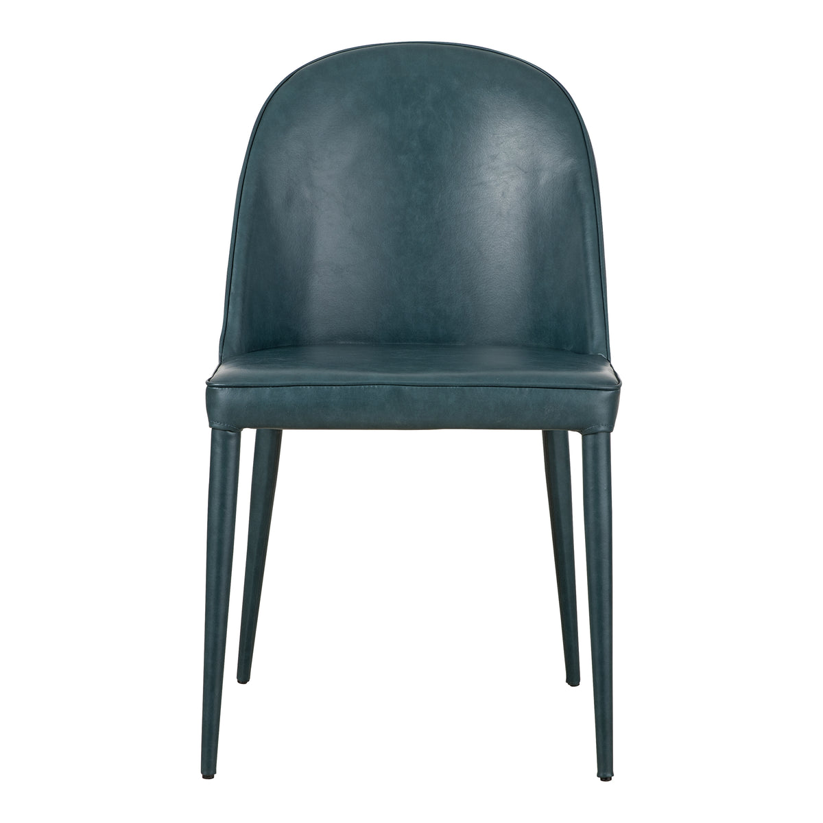 Burton Dining Chair Dark Teal Vegan Leather - Set Of Two by Moe's Home