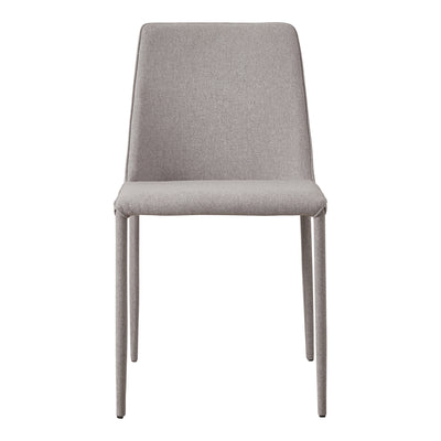 Nora Fabric Dining Chair Light Grey - Set Of Two by Moe's Home