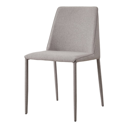 Nora Fabric Dining Chair Light Grey - Set Of Two