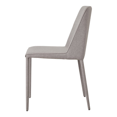 Nora Fabric Dining Chair Light Grey - Set Of Two by Moe's Home