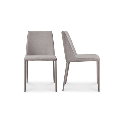 Nora Fabric Dining Chair Light Grey - Set Of Two | Grey