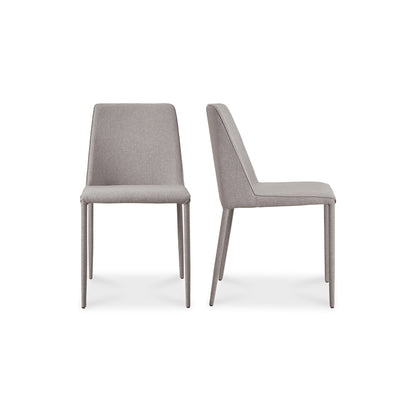 Nora Dining Chair Light Grey   Set Of Two | Grey