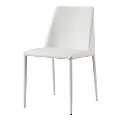 Nora Dining Chair White Vegan Leather - Set Of Two by Moe's Home