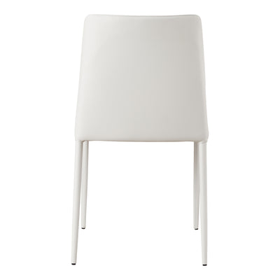 Nora Dining Chair White Vegan Leather - Set Of Two by Moe's Home