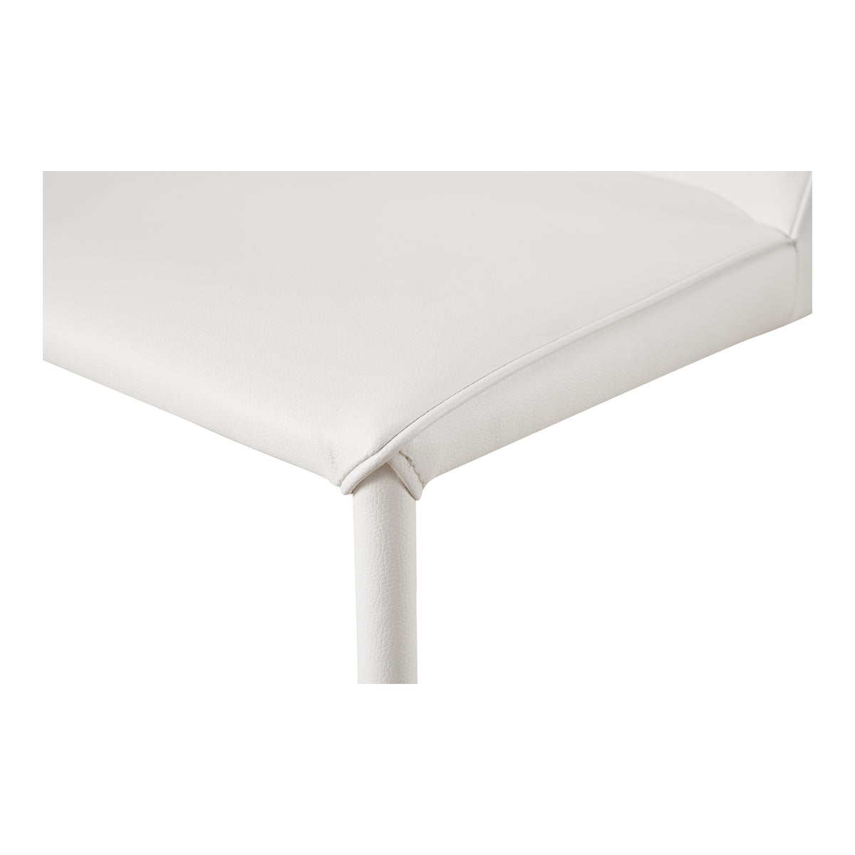 Nora Dining Chair White Vegan Leather - Set Of Two by Moe's Home