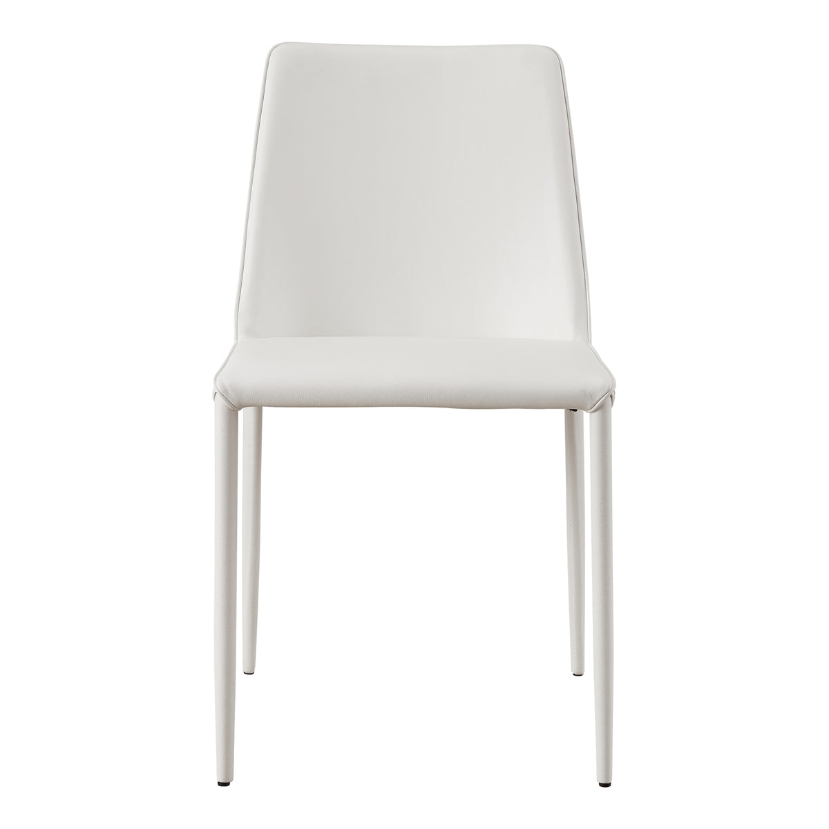 Nora Dining Chair White Vegan Leather - Set Of Two by Moe's Home