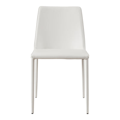 Nora Dining Chair White Vegan Leather - Set Of Two by Moe's Home