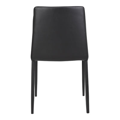 Nora Dining Chair Black Vegan Leather - Set Of Two by Moe's Home