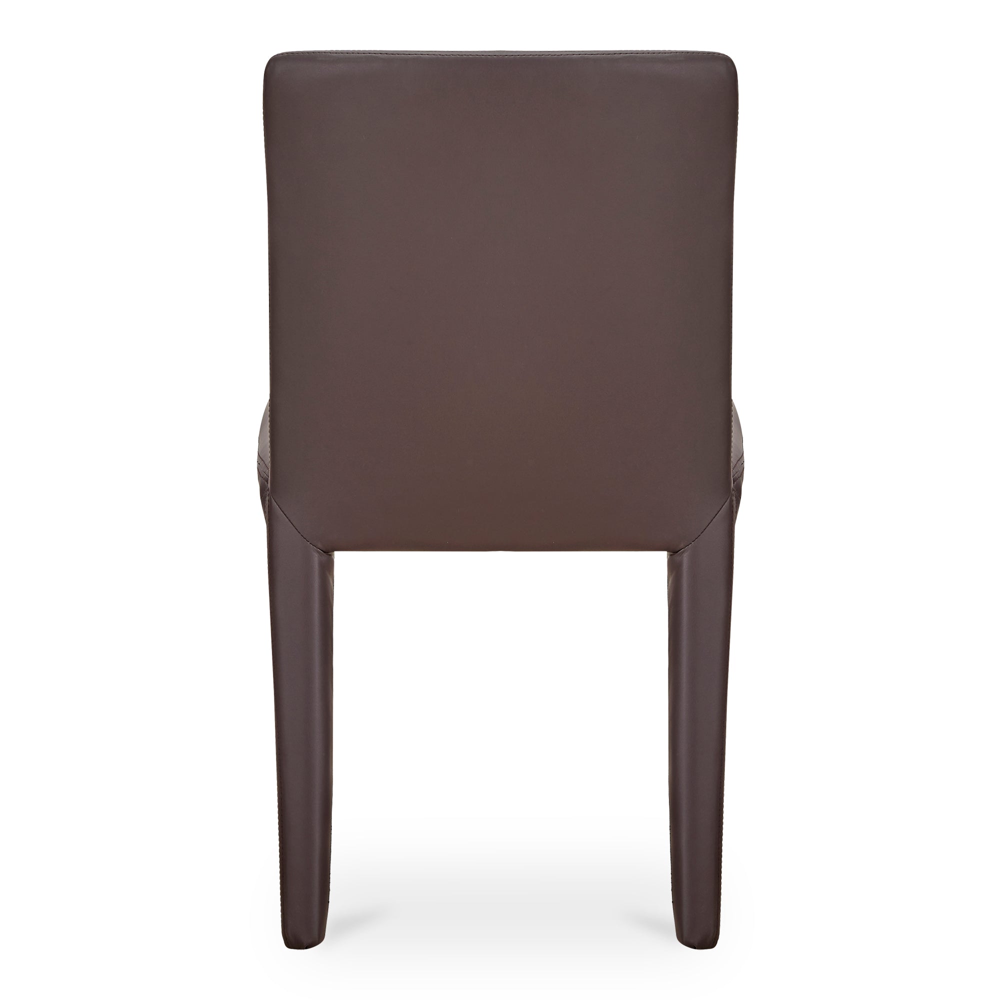 Monte Dining Chair Dark Brown Vegan Leather - Set Of Two