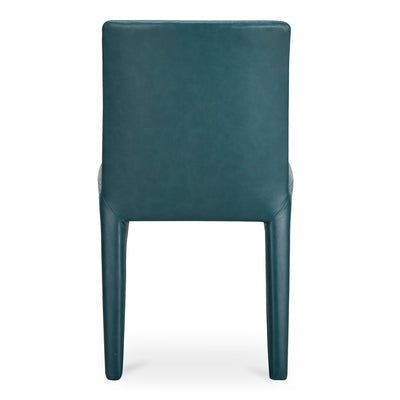 Monte Dining Chair Teal Vegan Leather - Set Of Two by Moe's Home