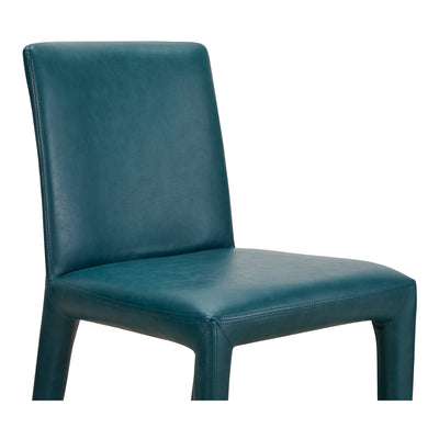 Monte Dining Chair Teal Vegan Leather - Set Of Two by Moe's Home