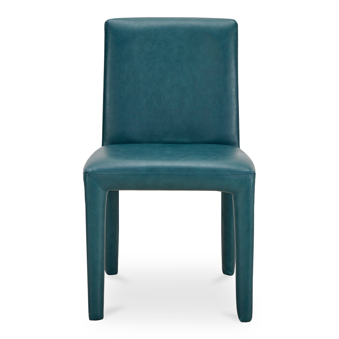 Monte Dining Chair Teal Vegan Leather - Set Of Two by Moe's Home