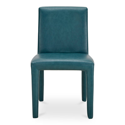 Monte Dining Chair Teal Vegan Leather - Set Of Two by Moe's Home