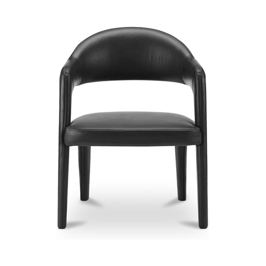 Martens Dining Chair Black Leather by Moe's Home