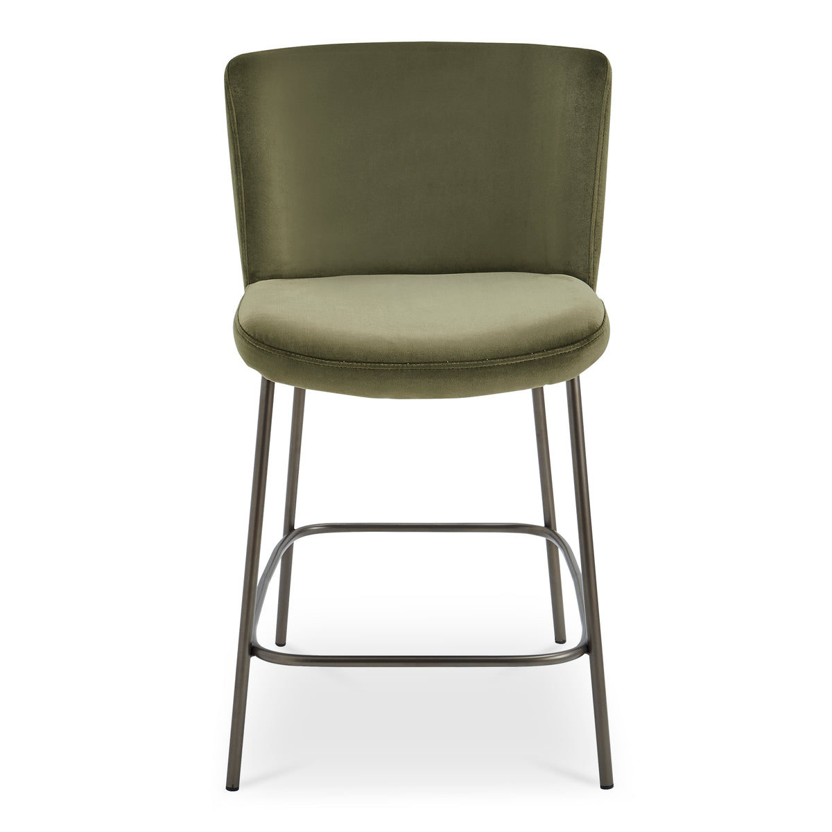 Early Counter Stool Faux Green Mohair by Moe's Home