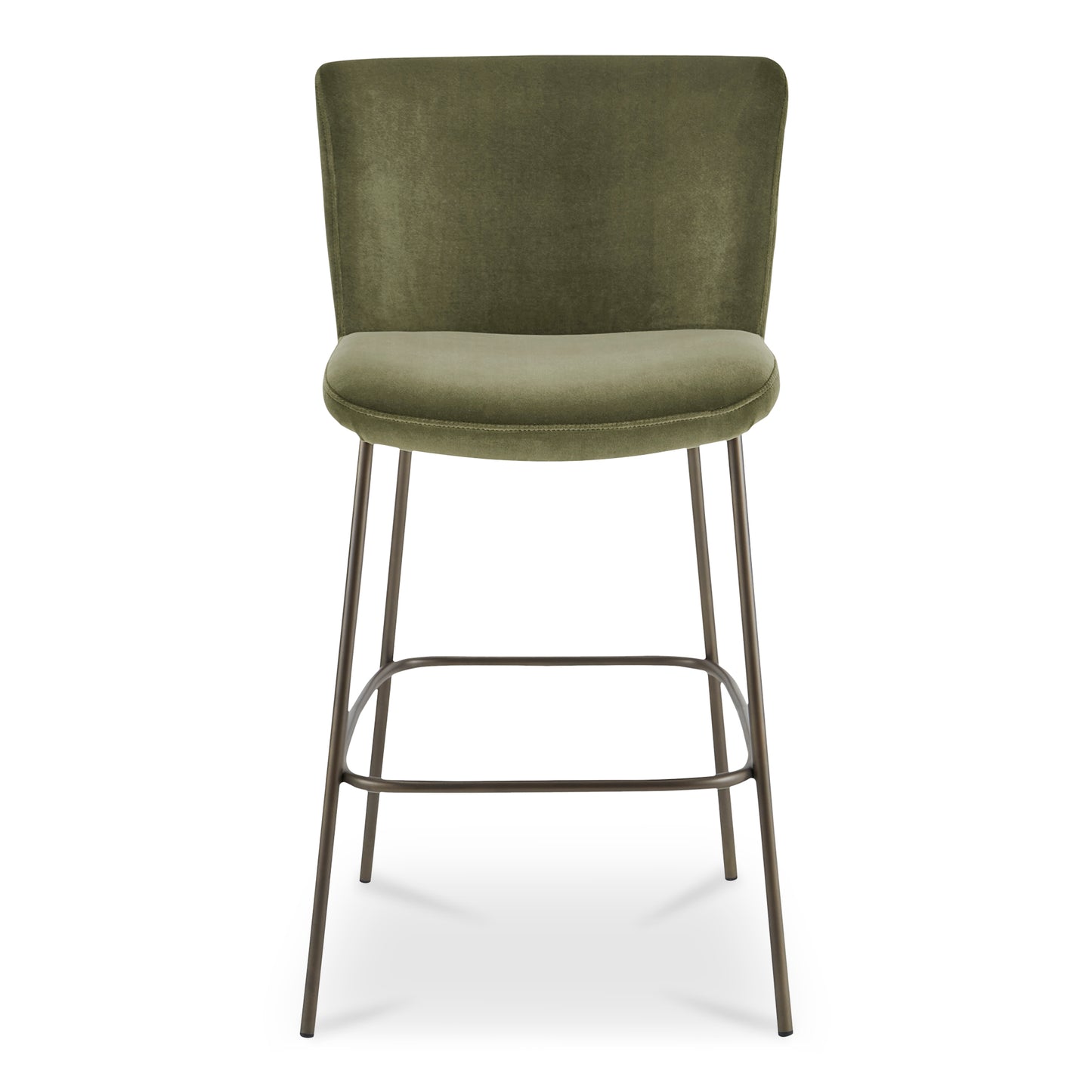 Early Bar Stool Faux Green Mohair by Moe's Home