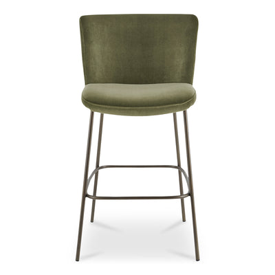 Early Bar Stool Faux Green Mohair by Moe's Home