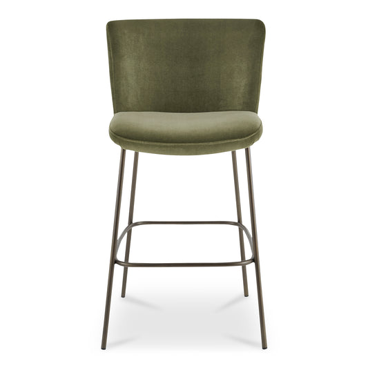 Early Bar Stool Faux Green Mohair by Moe's Home