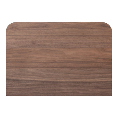 Round Off Small Nightstand Walnut