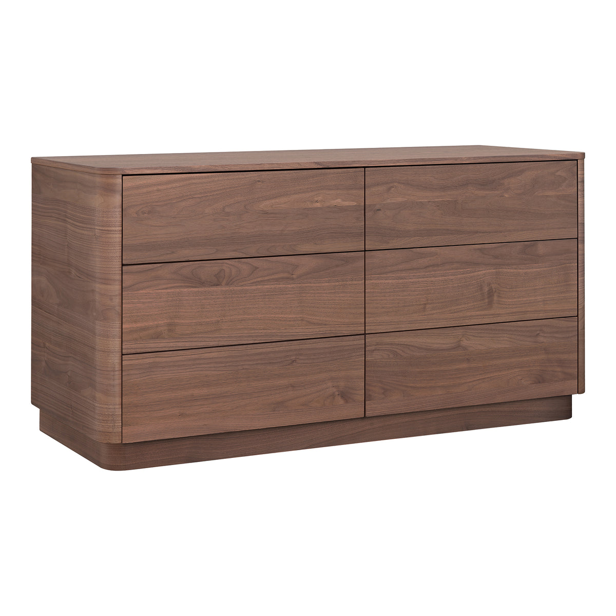 Round Off Dresser Walnut Brown by Moe's Home