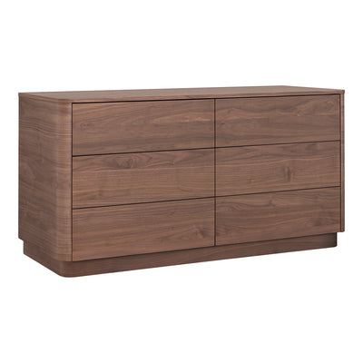 Round Off Dresser Walnut Brown by Moe's Home