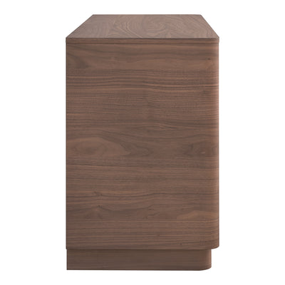 Round Off Dresser Walnut Brown by Moe's Home