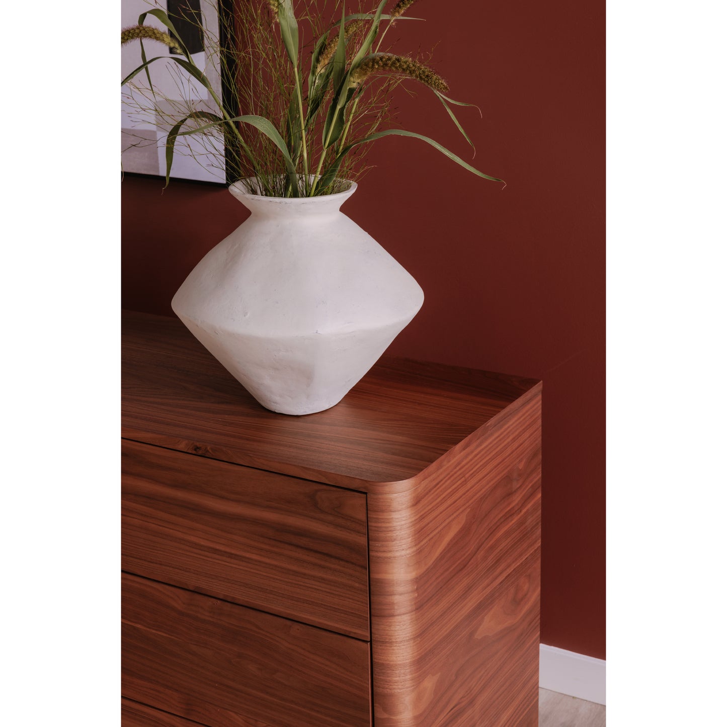 Round Off Dresser Walnut Brown by Moe's Home