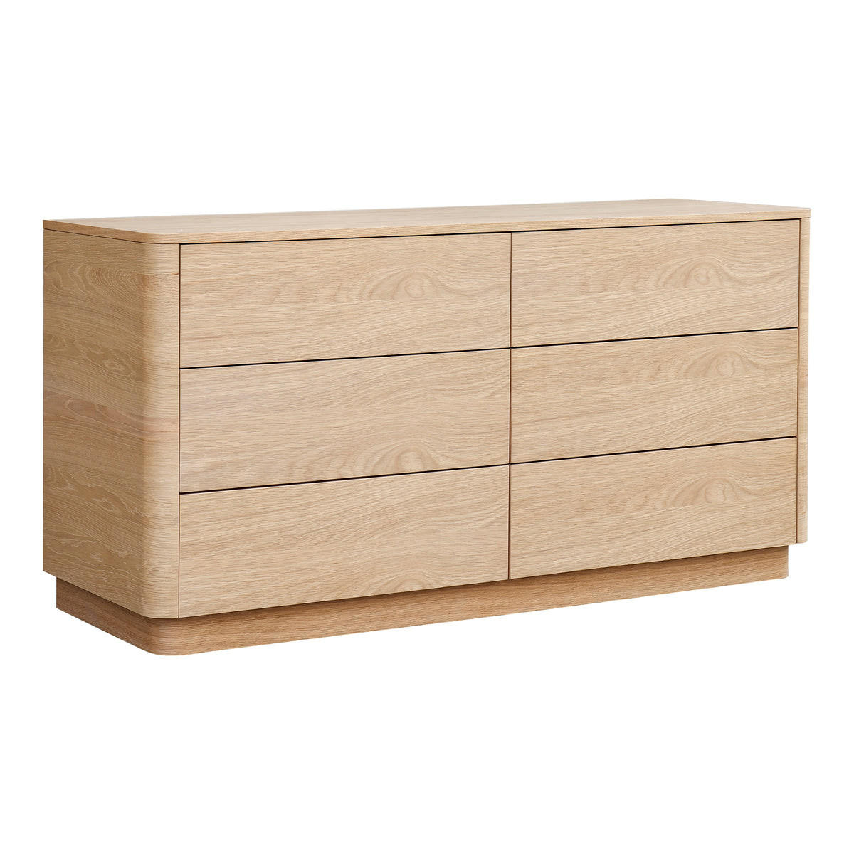 Round Off Dresser Light Oak Brown by Moe's Home