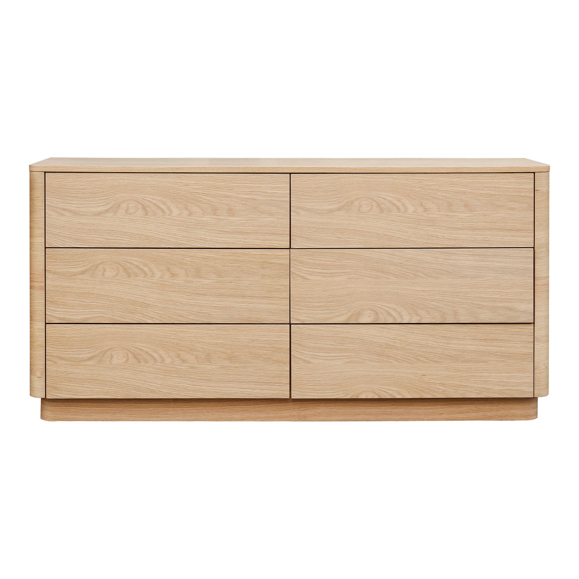 Round Off Dresser Light Oak Brown by Moe's Home