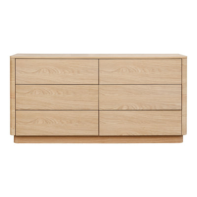 Round Off Dresser Light Oak Brown | Brown
