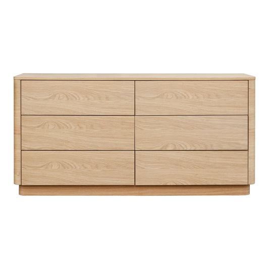 Round Off Dresser Light Oak Brown | Brown