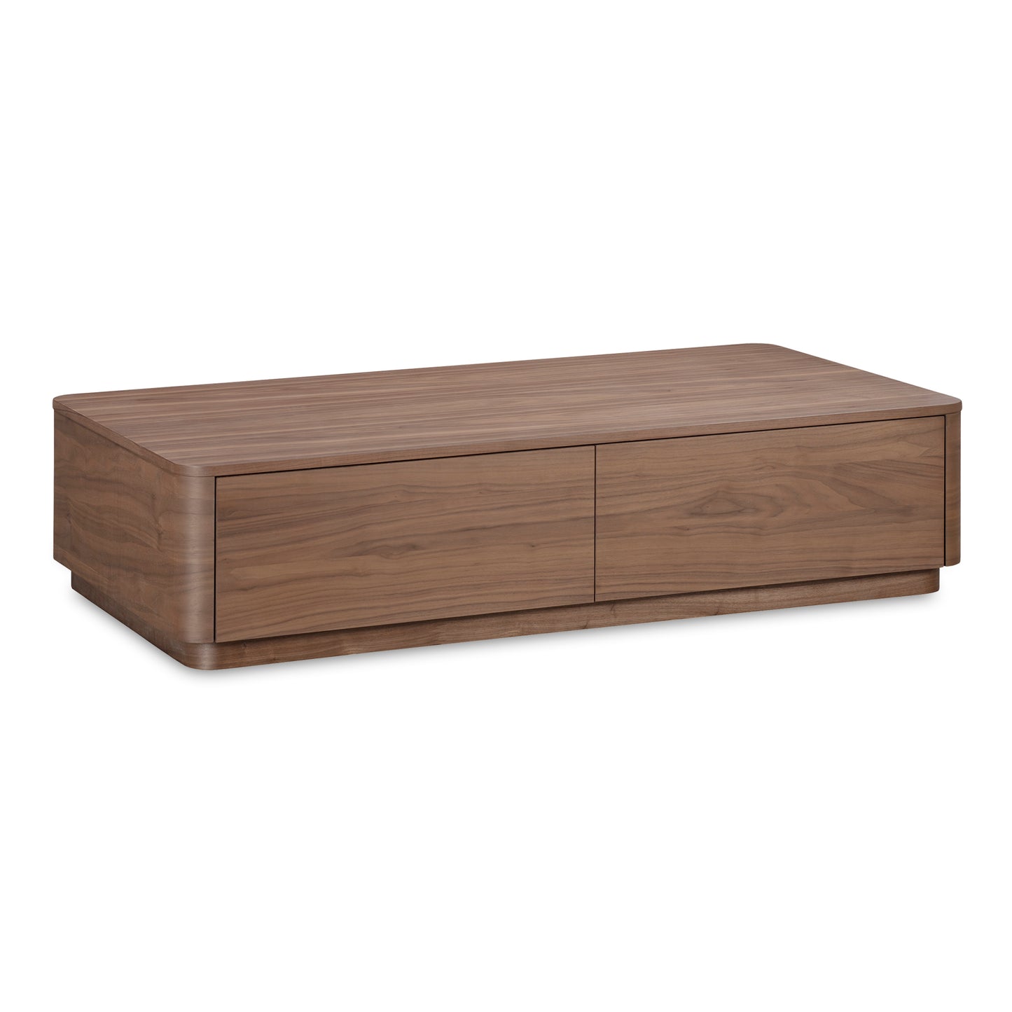 Round Off Coffee Table Walnut Brown by Moe's Home