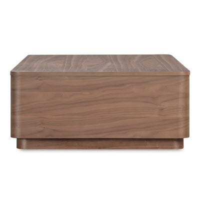 Round Off Coffee Table Walnut Brown by Moe's Home