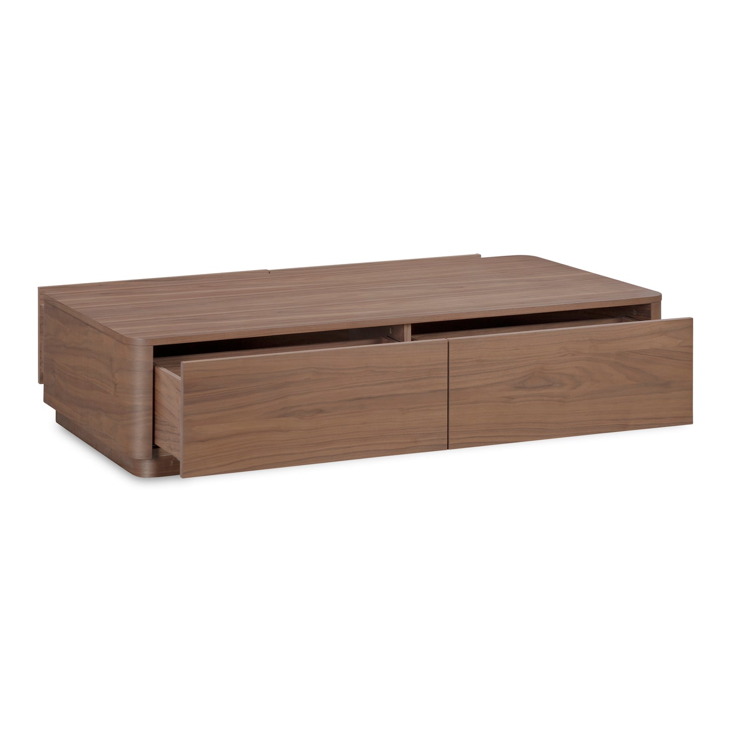 Round Off Coffee Table Walnut Brown by Moe's Home