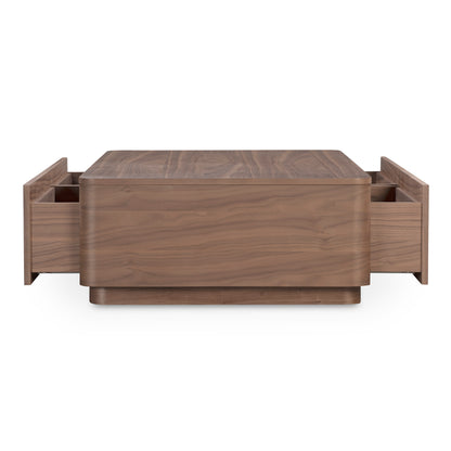 Round Off Coffee Table Walnut Brown