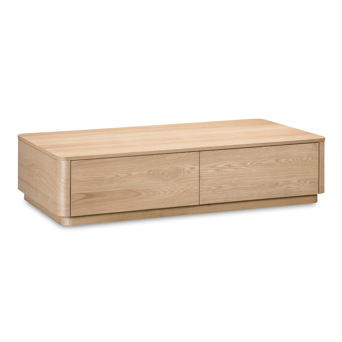 Round Off Coffee Table Natural Oak by Moe's Home