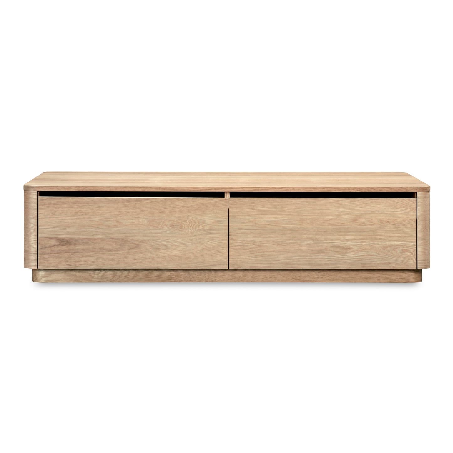 Round Off Coffee Table Natural Oak by Moe's Home