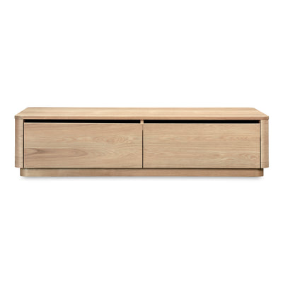 Round Off Coffee Table Natural Oak by Moe's Home
