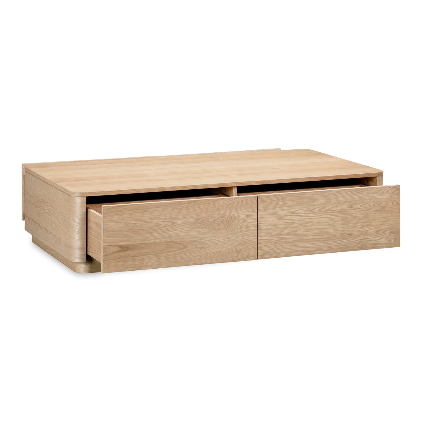 Round Off Coffee Table Natural Oak by Moe's Home