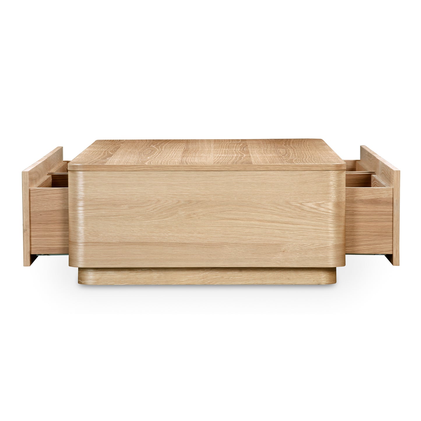 Round Off Coffee Table Natural Oak by Moe's Home