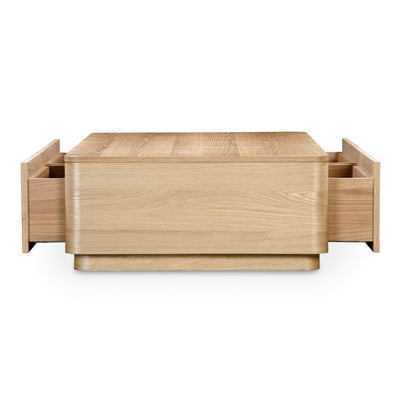 Round Off Coffee Table Natural Oak by Moe's Home