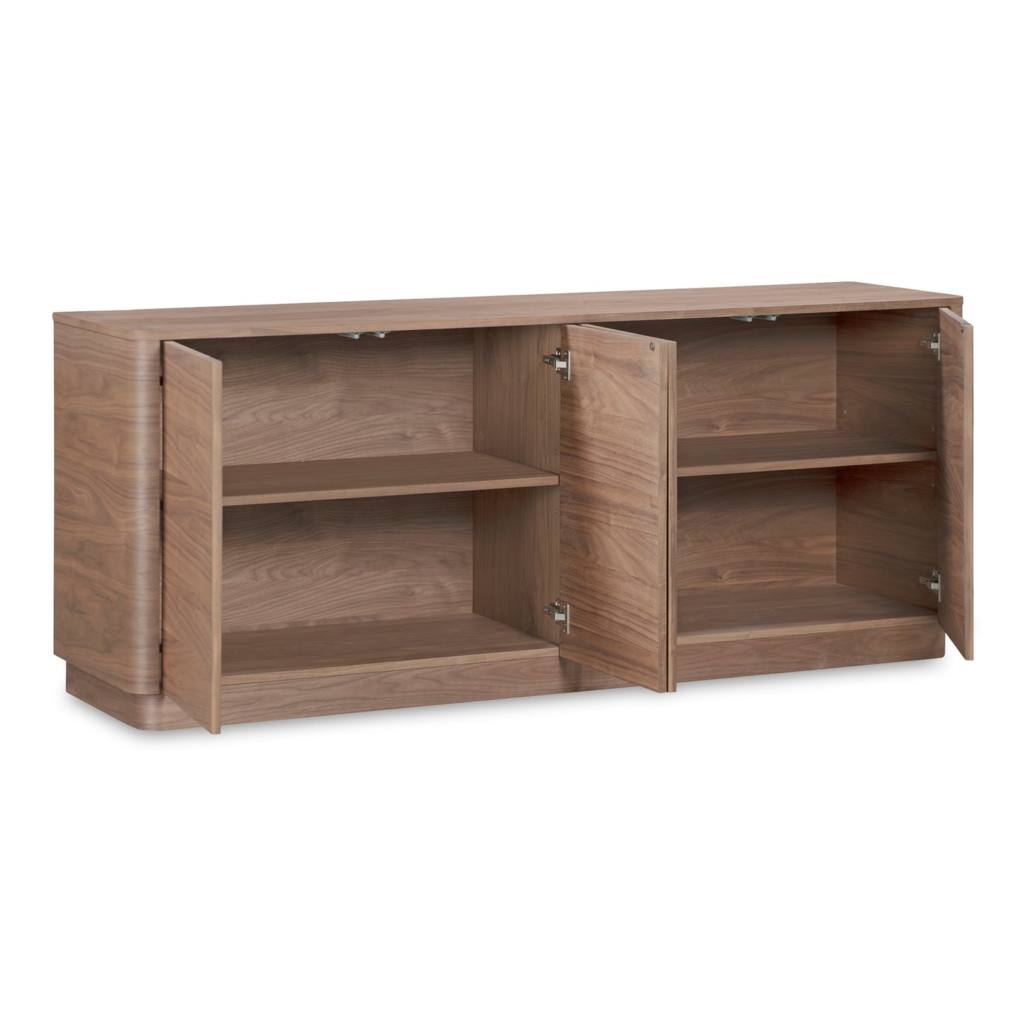 Round Off Sideboard Walnut Brown by Moe's Home