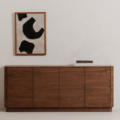 Round Off Sideboard Walnut Brown